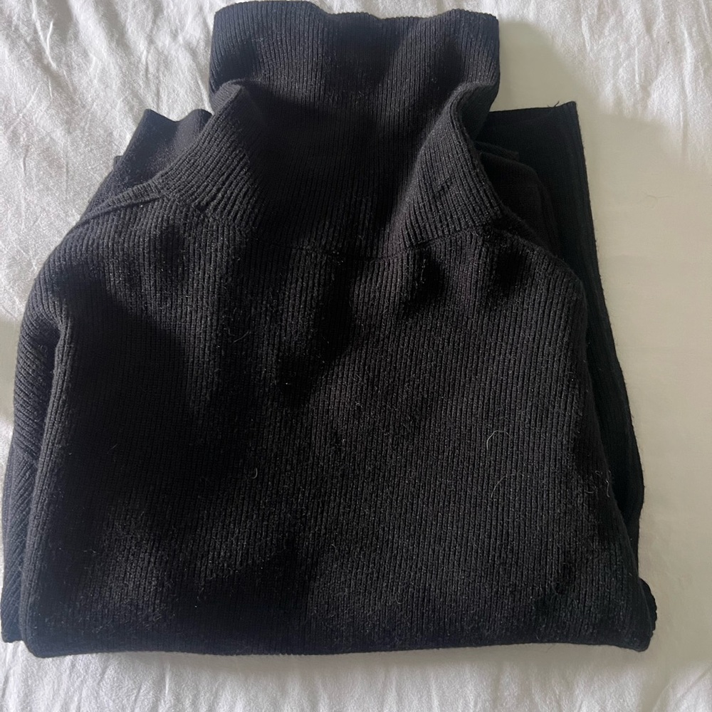 Free People Black Turtleneck Sweater